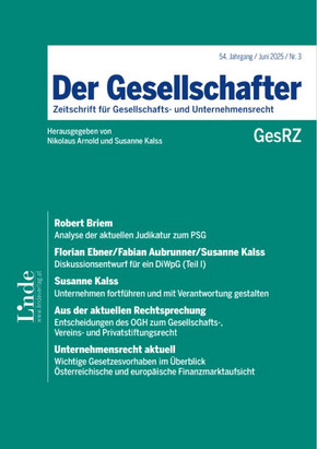 Cover GesRZ Ausgabe 3 2025
