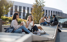 Campus WU students taking a break