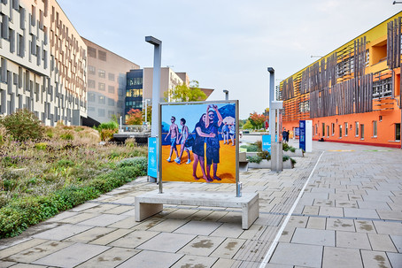 Outdoor Art Gallery at Campus WU