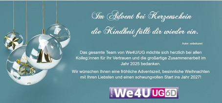 Weihnachtswünsche We4U/UG