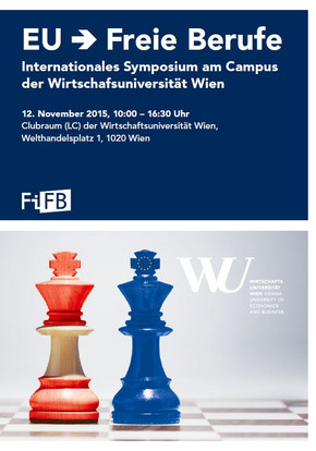 Flyer zur Veranstaltung: "EU und Freie Berufe"