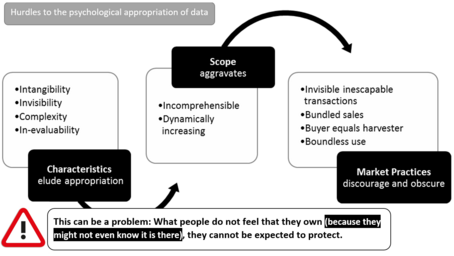 Hurdles to the psychological appropriation of data