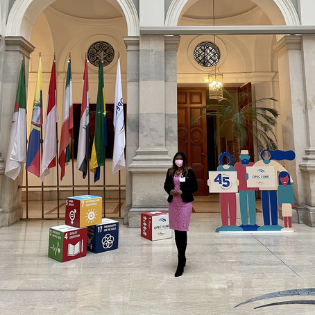 Lisney Fernando poses for a photo at OPEC Vienna Energy Scholar Programme.