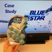 the new product is shown in front of a computer monitor 