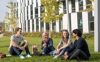Studierende am Campus WU