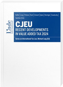 Cover of the book for the CJEU VAT Conference 2024
