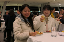 Participants during evening reception