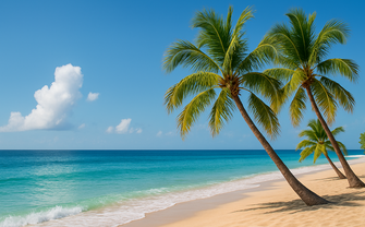 KI Urlaub Strand Palmen_ChatGPT