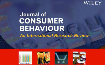 Blue and red image with white and yellow lettering spelling out Journal of Consumer Behaviour An International Research Review