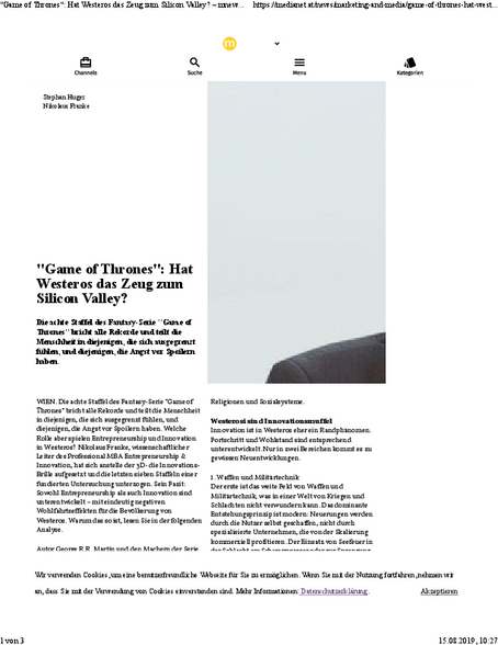 Screenshot (medianet, 24. April 2019)