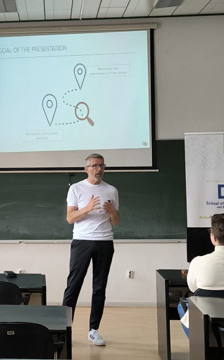 Michael Posch und Gerhard Geissler mit "Presenting Effectively in Times of Digitalization" an der School of Economics and Business in Sarajevo im Mai 2026