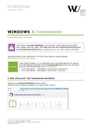 Windows & Thunderbird