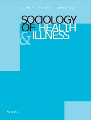 Cover Sociology of health and illness