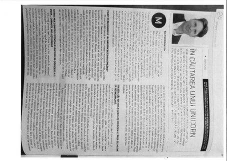Zeitschrift Ausschnitt (bmag.ro, 17. Januar 2019)