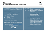 8. Symposium Steuern & Bilanzen