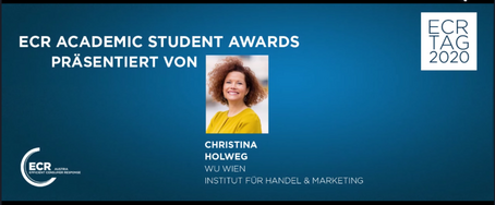 ECR Academic Student Awards präsentiert von Christina Holweg