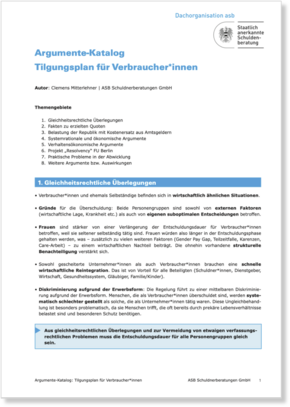 ASB Argumente Tilgungsplan Bild