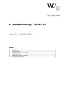 Betriebsordnung IT-SERVICES