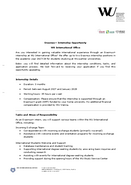 International Office Erasmus Internship