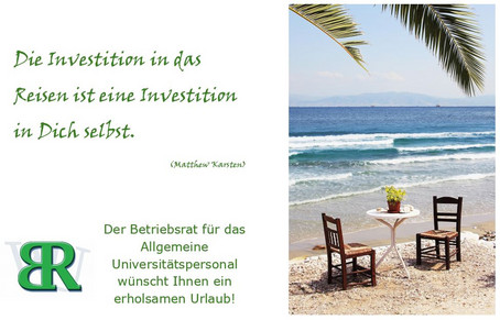 Urlaubsgrüße vom Betriebsrat 2025
