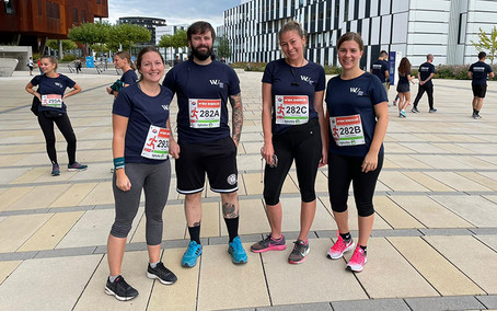 Mitglieder der Abteilung für Bildungswissenschaft beim Business Run 2021