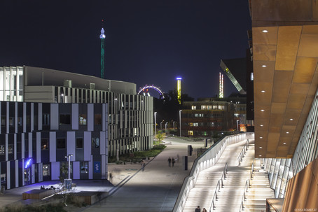 WU Campus at night