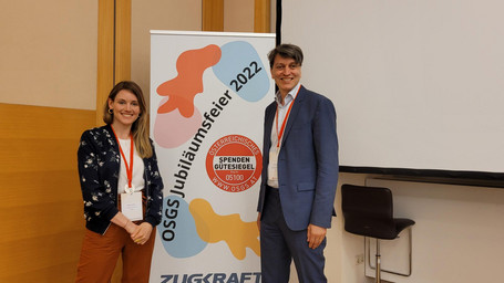 Christian Grünhaus with Stephanie Müller at the OSGS forum