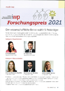 iwp Forschungspreis -Preisträger 2021