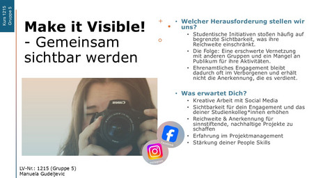 Make it Visible! - Gemeinsam sichtbar werden