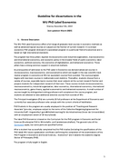 PhD Label Economics Guidelines 2025