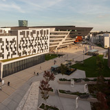 [Translate to English:] Blick über den Campus WU