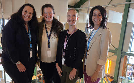Elisabeth Riebenbauer, Johanna Seeliger, Christiane Schopf und Silvia Lipp bei der ISBE Konferenz 2026 in Amsterdam