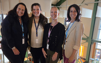 Elisabeth Riebenbauer, Johanna Seeliger, Christiane Schopf und Silvia Lipp bei der ISBE Konferenz 2026 in Amsterdam