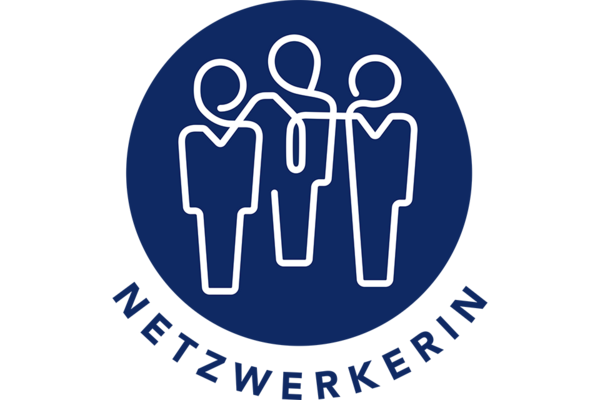 Wertepiktogramm: Netzwerkerin