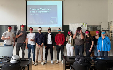 Michael Posch und Gerhard Geissler mit "Presenting Effectively in Times of Digitalization" an der School of Economics and Business in Sarajevo im Mai 2026