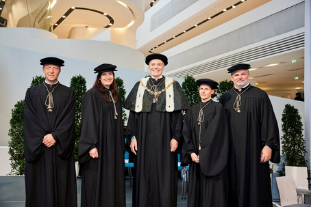 Rector Rupert Sausgruber and his team