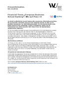 Financial Times Business School Ranking 2016 als PDF