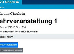 manueller Check-in