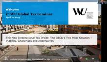 1st WU Global Tax Seminar, April 19, 2023