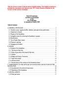 Deed of foundation