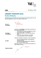 Kurz-Manual SMART Podium 624