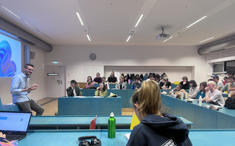 Stefan Mayr at his talk