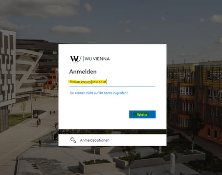 E-Mail Adresse eingeben