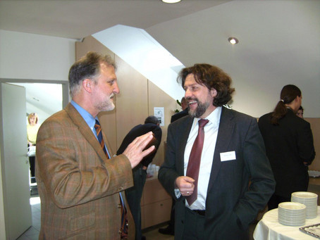 Prof. Dr. Dietmar Rößl und Prof. Dr. Rainer Kühl bei der AGI Nachwuchswissenschaftler Tagung in Wien 2008