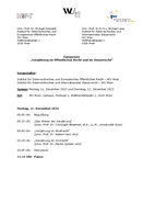 Programm Holoubek/Lang Symposium 2023