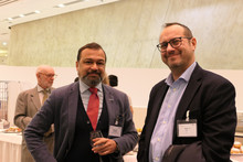 Participants during evening reception