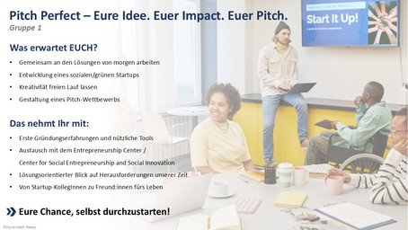 PITCH PERFECT - Eure Ideen für ein Startup