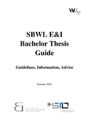 Bachelor thesis guide