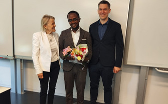 After the PhD Defensio (Wogene pictured in the middle)