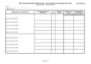 Spezialisierungen und Komplementärfächer (BW, VW, WINF, WUPol)
